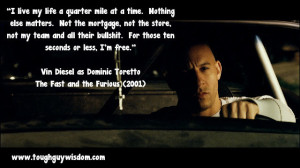 The Fast and the Furious - I live my life a quarter mile at a time